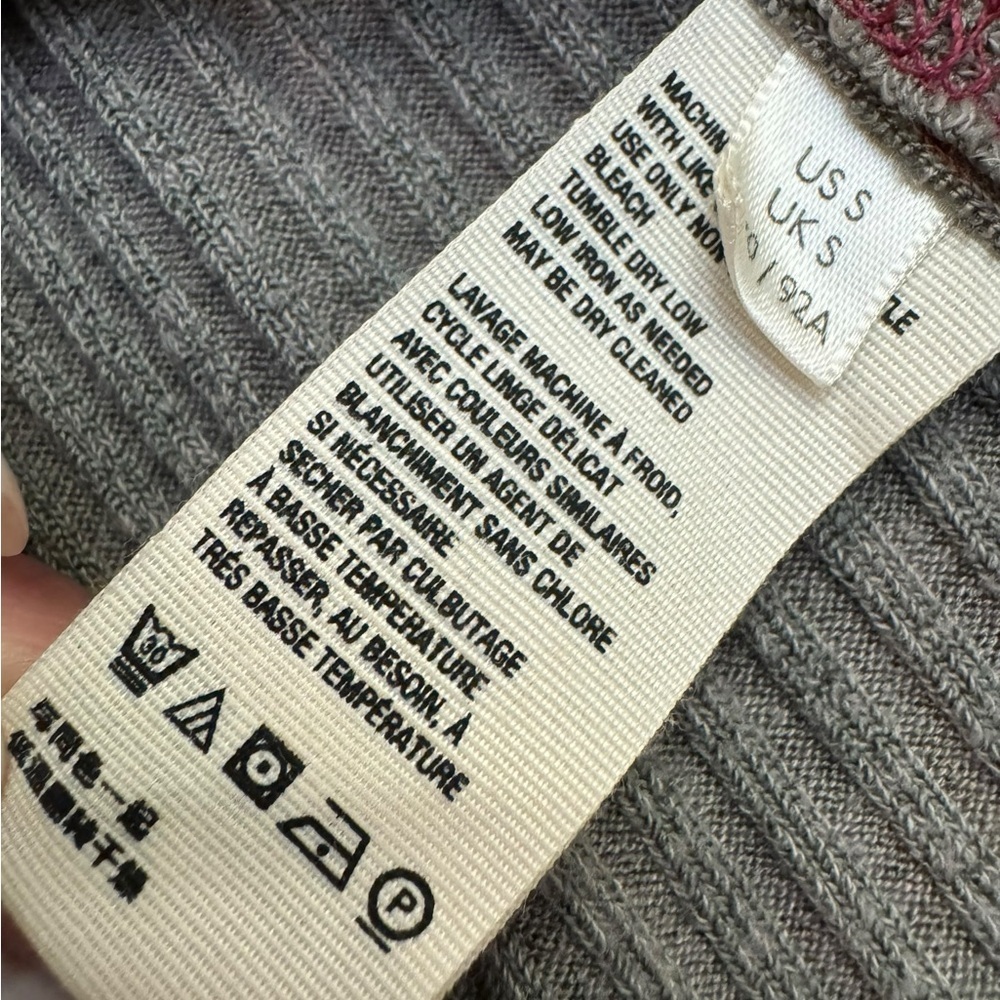 Free People Layer Me Henley Long Sleeve Top Gray Small - Picture 9 of 14